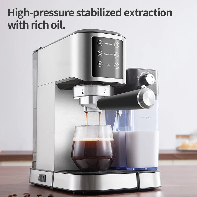 Programmable 20 BAR Stainless Steel Espresso Machine