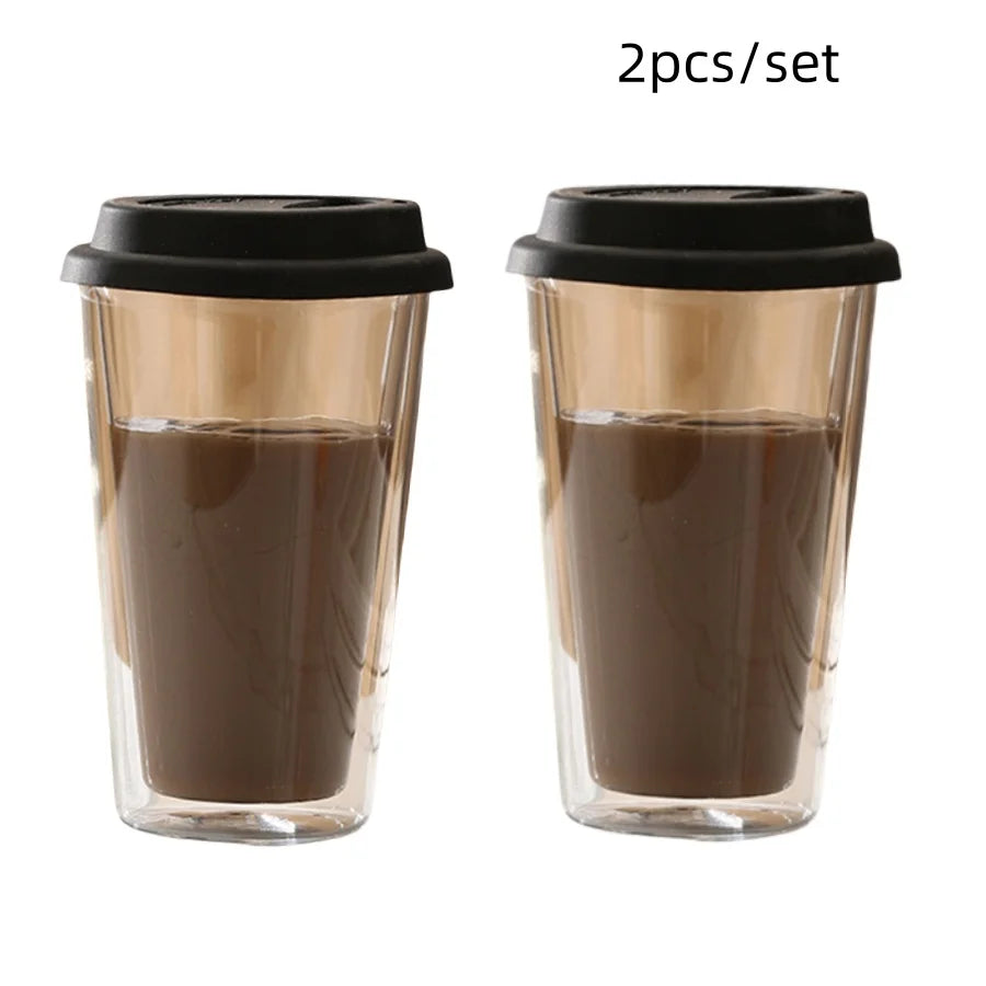 JAMELbyDesign Double Wall Glass Coffee Cup | 350ml