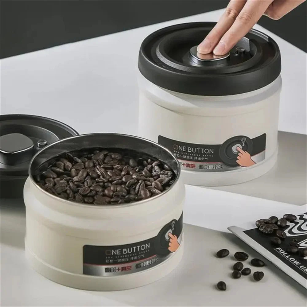 Vacuum Sealed Coffee Canister | Airtight Stainless Steel