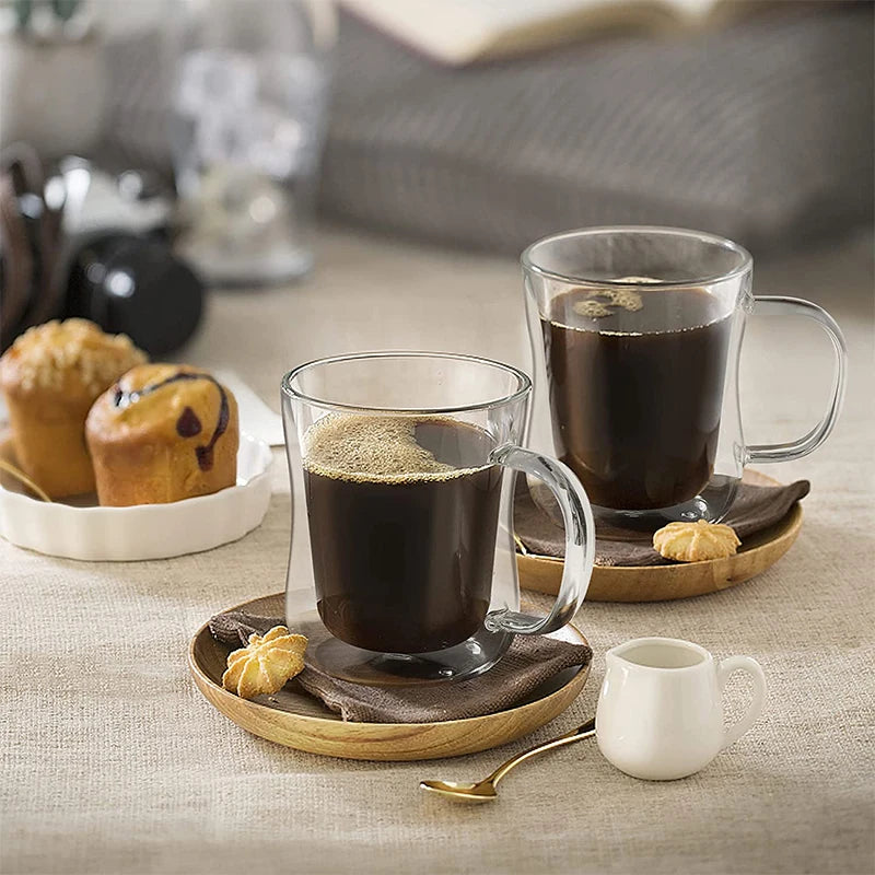 Double Wall Glass Espresso Cups | 220ml, 300ml & 400ml