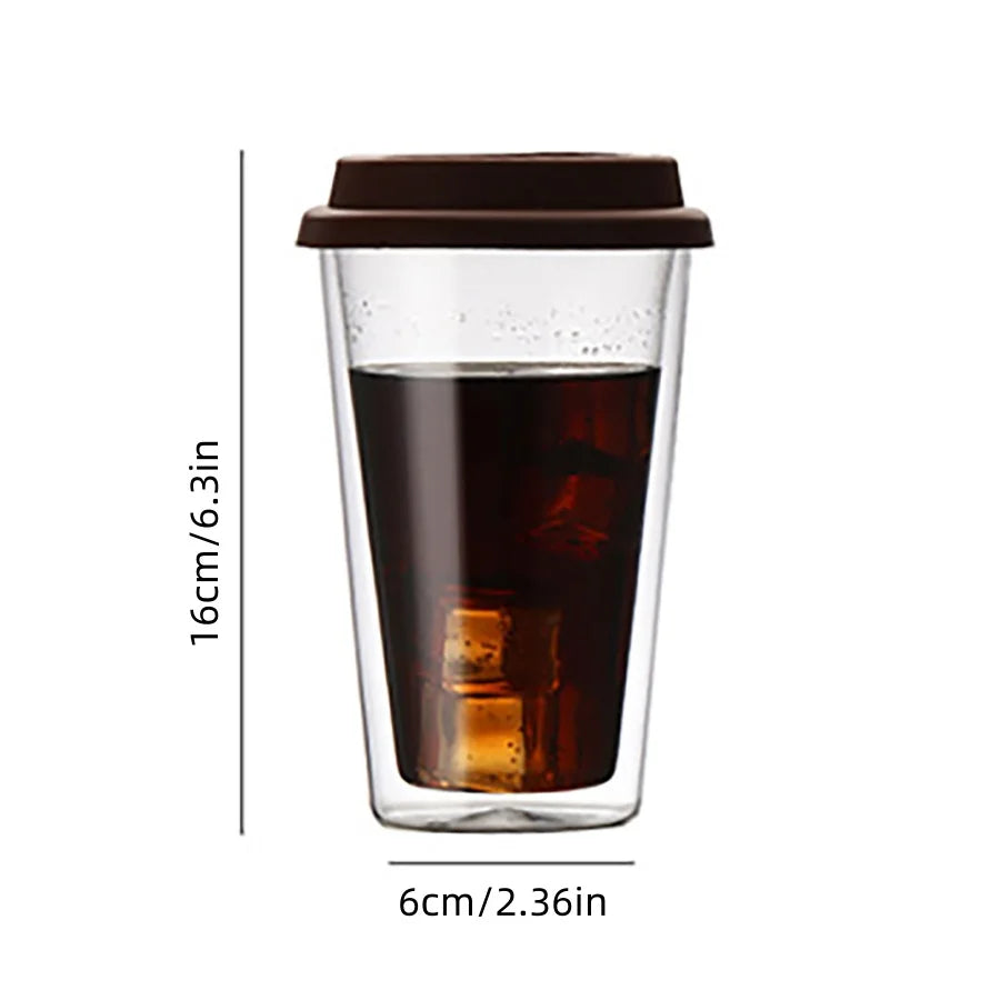 JAMELbyDesign Double Wall Glass Coffee Cup | 350ml