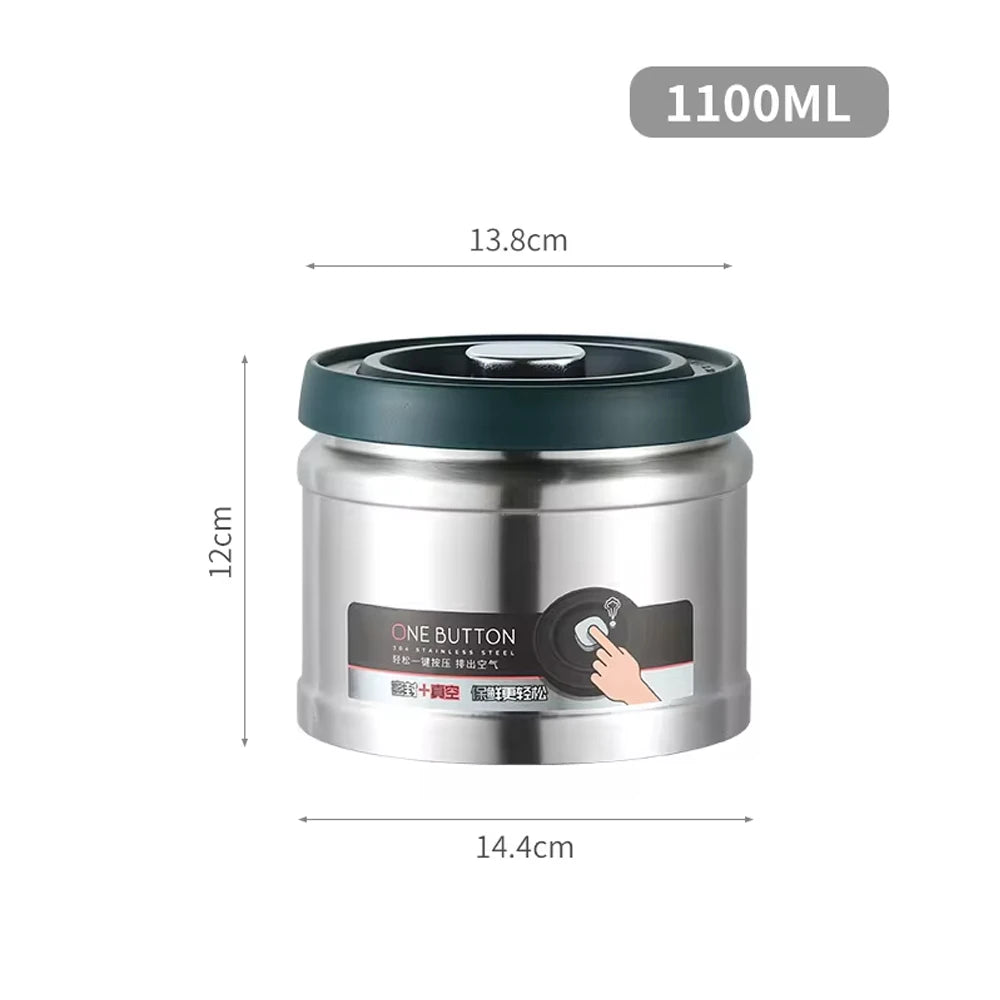 Vacuum Sealed Coffee Canister | Airtight Stainless Steel