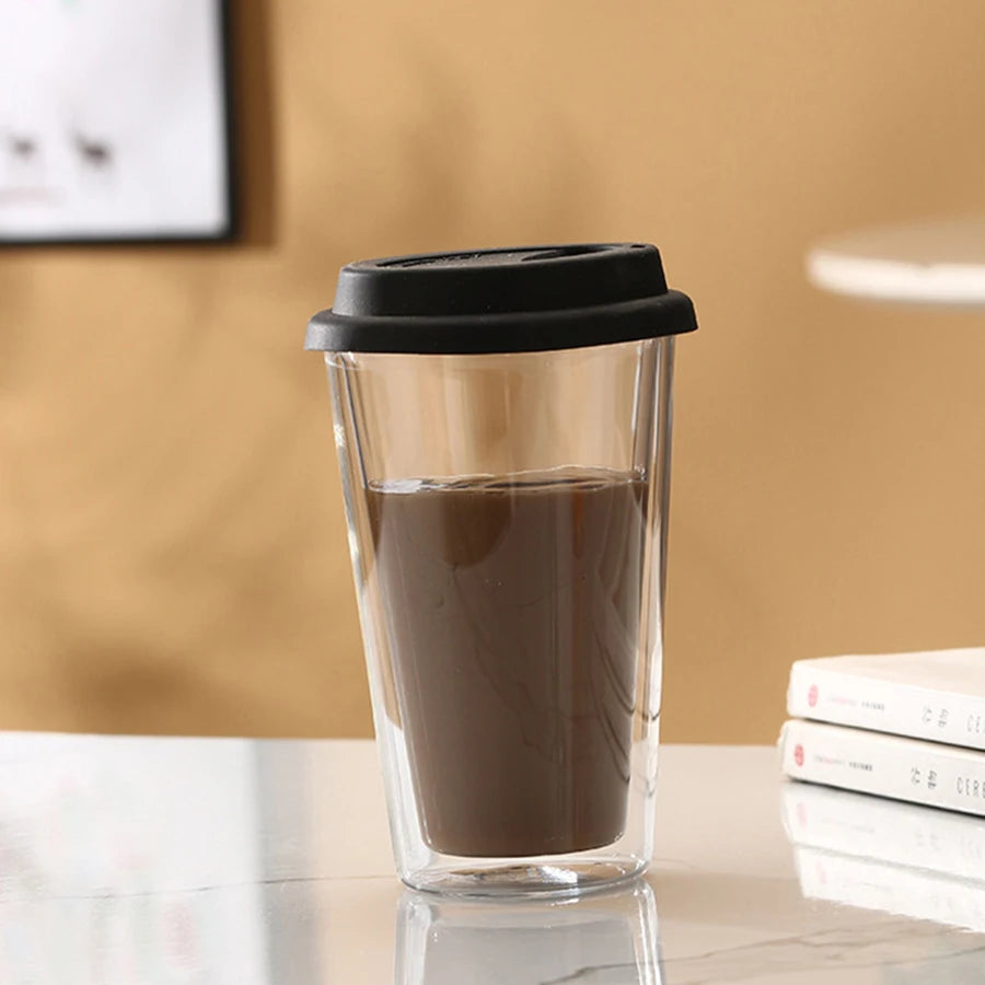 JAMELbyDesign Double Wall Glass Coffee Cup | 350ml