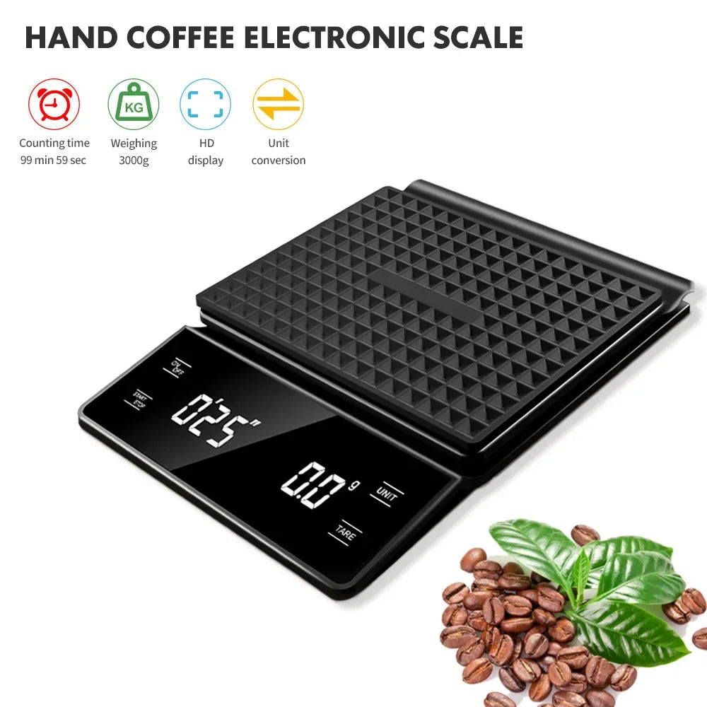 Barista Precision Coffee Scale | 3kg | Timer & LCD Display
