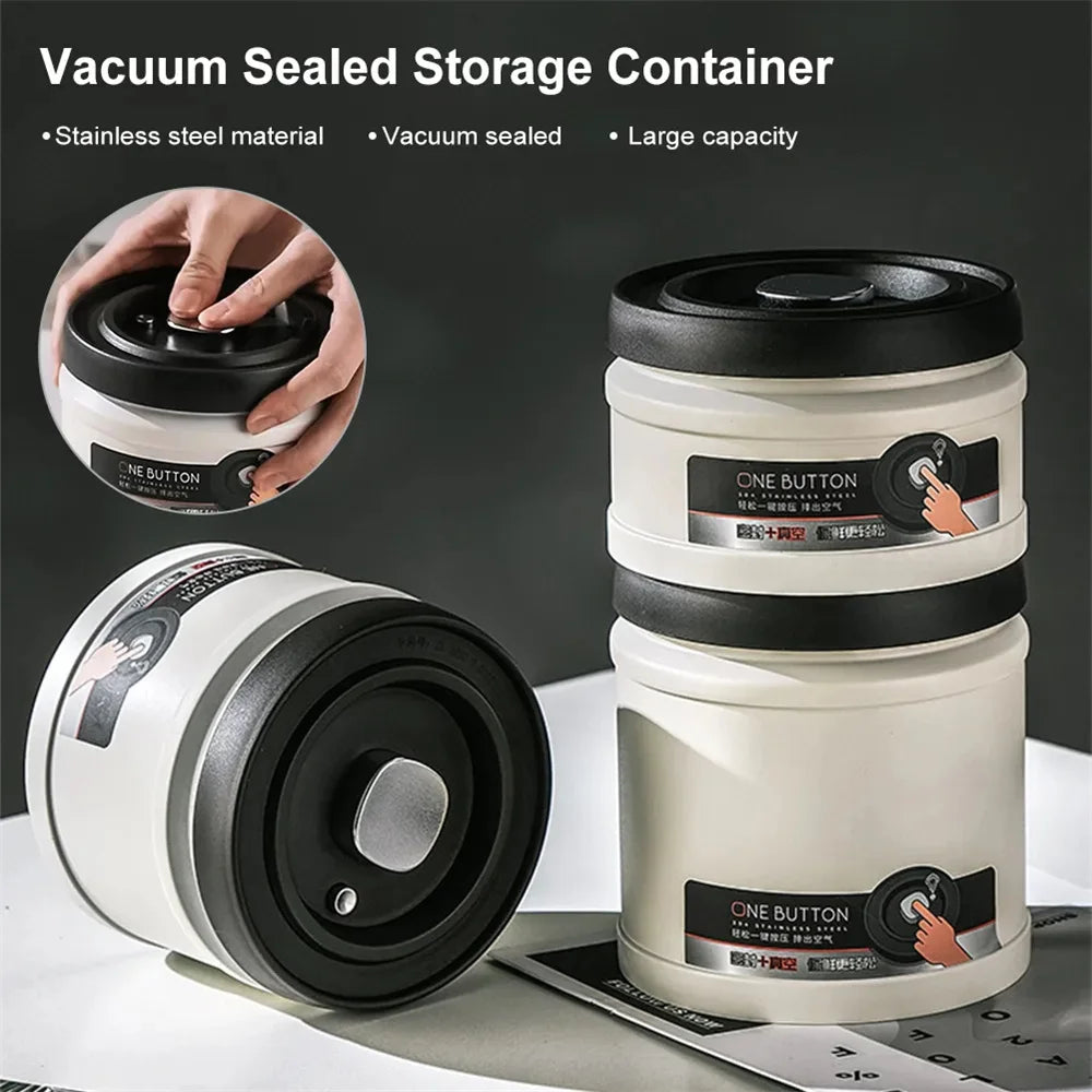 Vacuum Sealed Coffee Canister | Airtight Stainless Steel