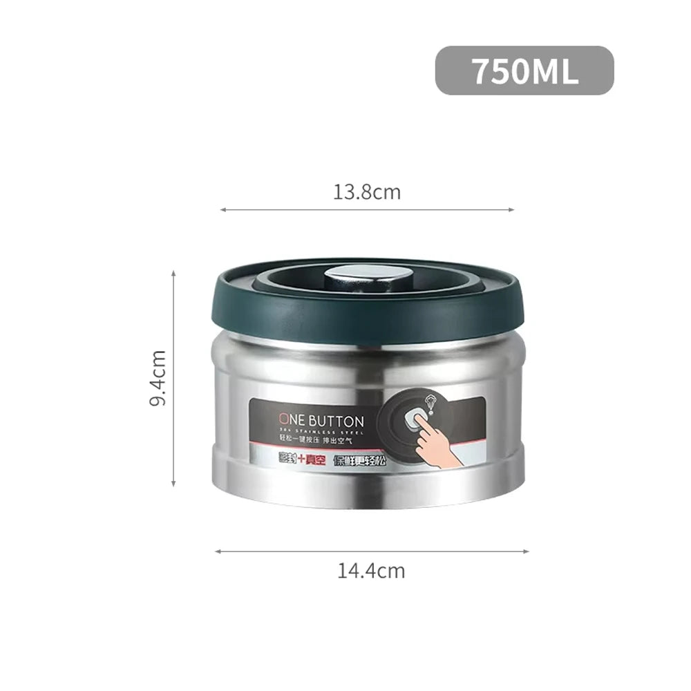Vacuum Sealed Coffee Canister | Airtight Stainless Steel