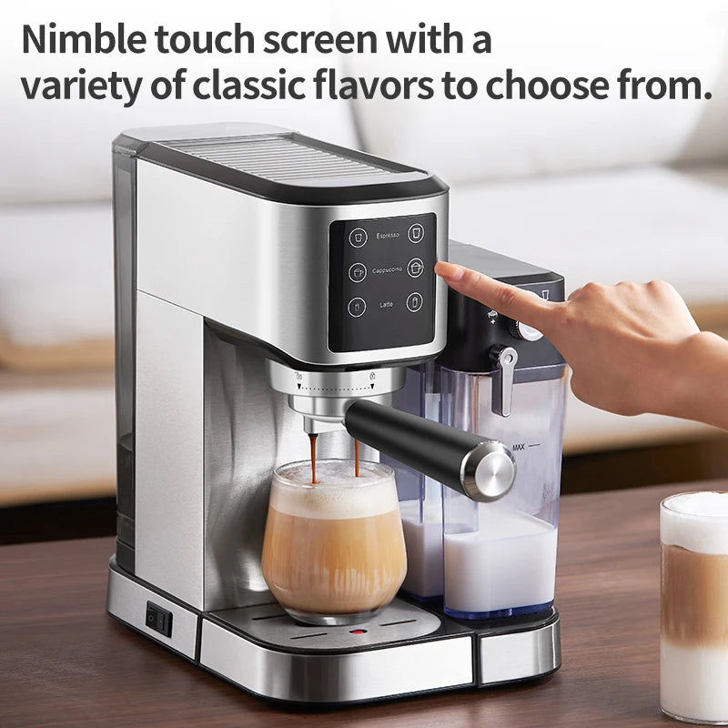 Programmable 20 BAR Stainless Steel Espresso Machine