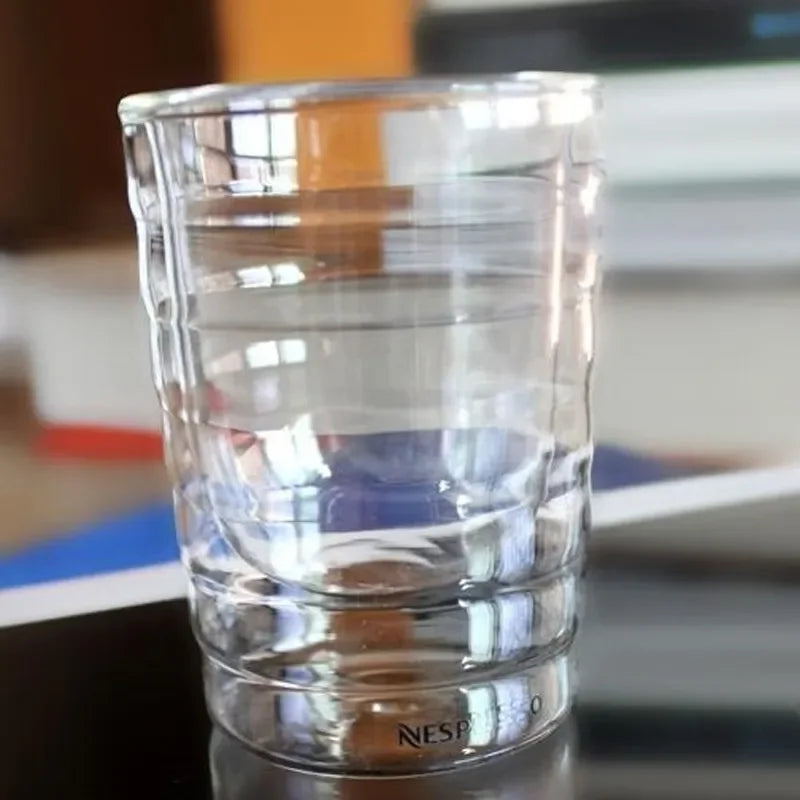 Handmade Double Wall Glass Coffee Mug