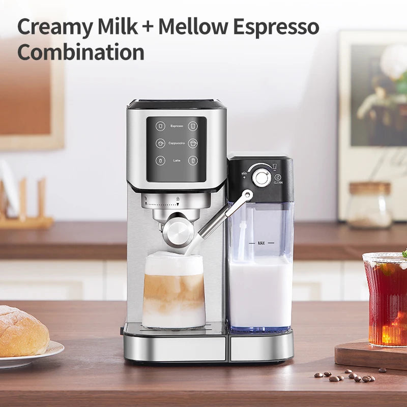 Programmable 20 BAR Stainless Steel Espresso Machine