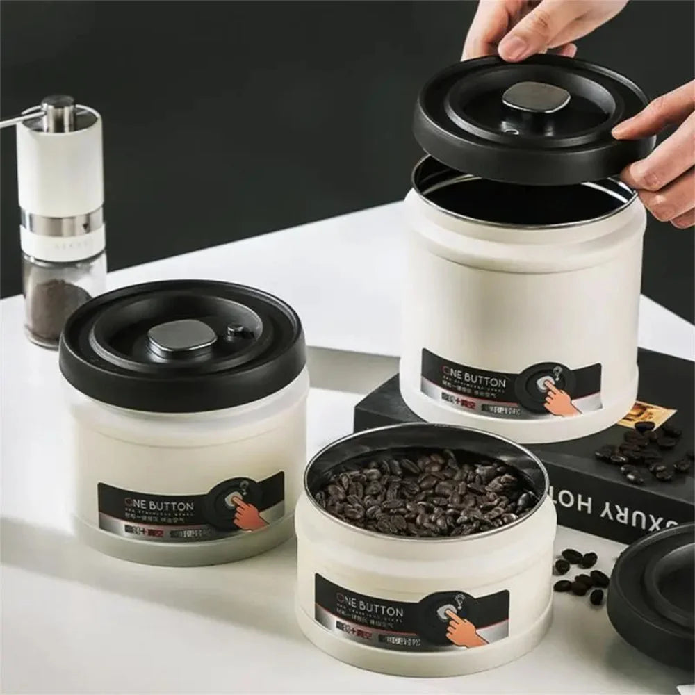 Vacuum Sealed Coffee Canister | Airtight Stainless Steel