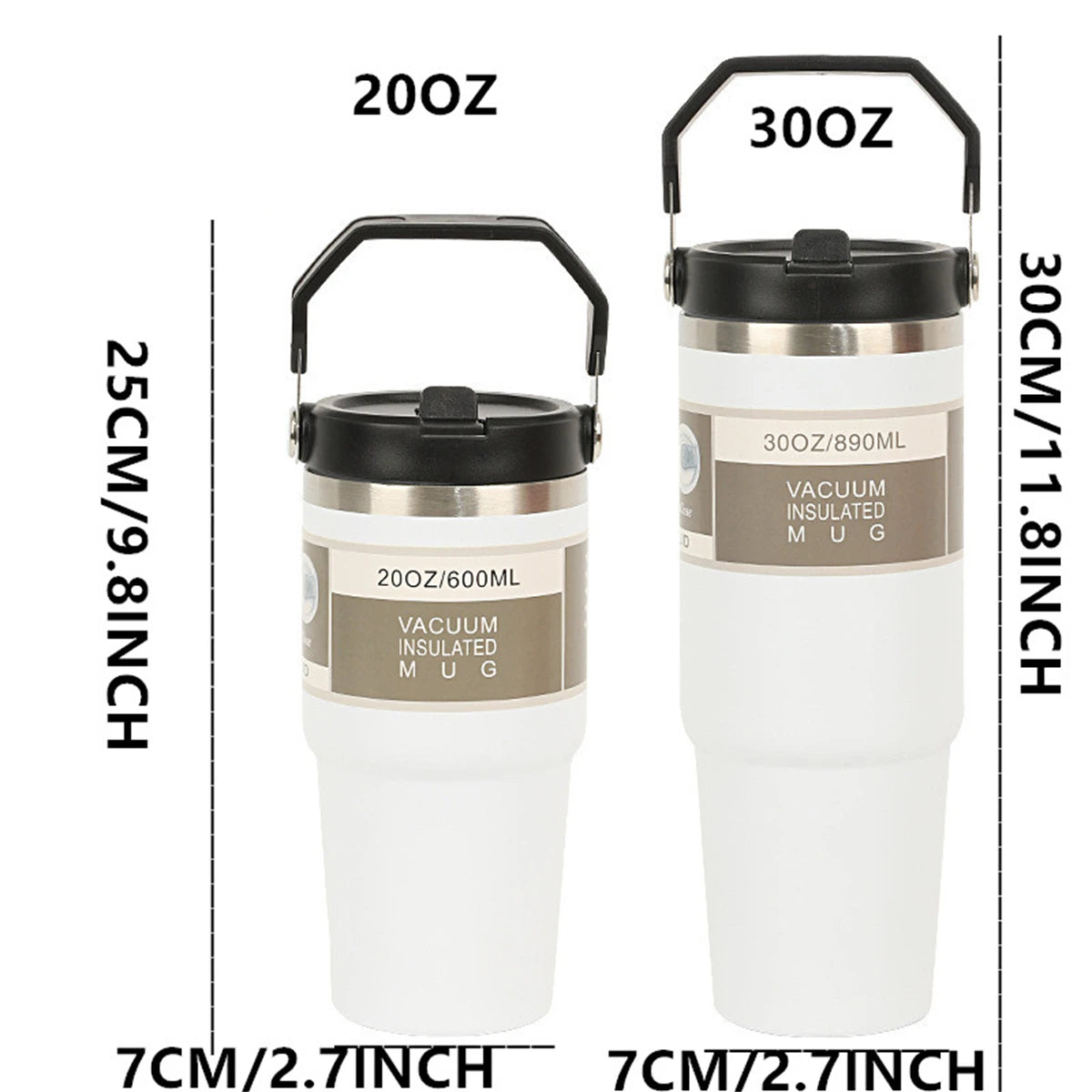 JAMELbyDesign Insulated Tote Tumbler | Matte Black 20oz & 30oz