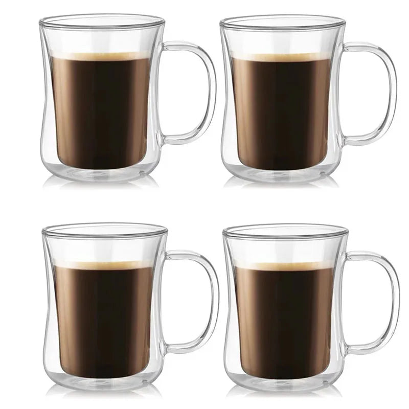 Double Wall Glass Espresso Cups | 220ml, 300ml & 400ml