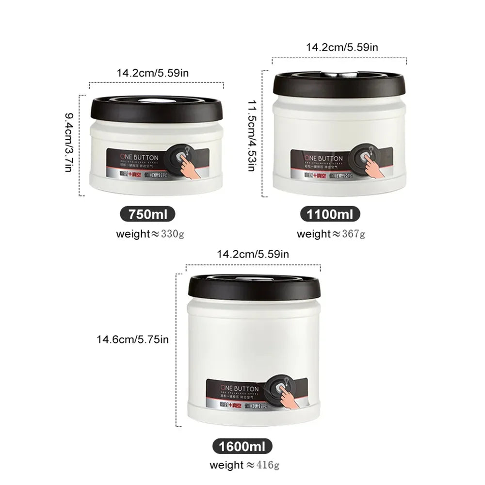 Vacuum Sealed Coffee Canister | Airtight Stainless Steel